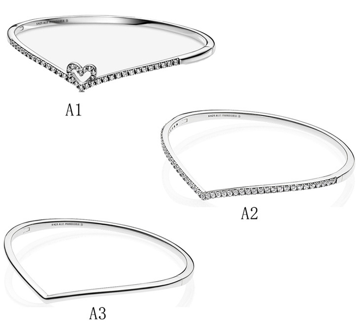 

Genuine Fits Pandora Sterling Silver Bracelet Boy Girl Shining Love Wish Bone Bracelet Bear Beads Charms For European Snake Charm Chain Fash, Black