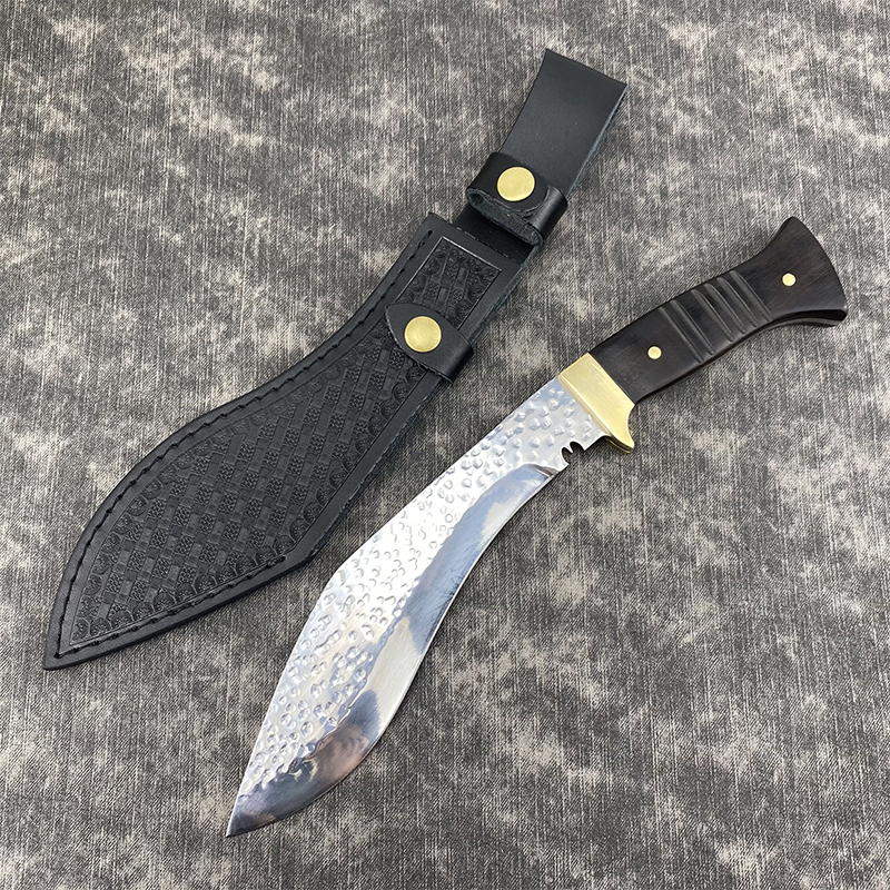 

Straight knife spring steel machete Nepal outdoor camping hunting survival tool tactical fighting fixed blade jungle hiking self-defense equ