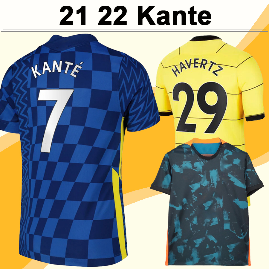 

21 22 KANTE GIROUD Mens Soccer Jerseys PULISIC KOVACIC ZIYECH Home Blue Away 3rd Football Shirt LAMPARD JORGINHO Short Sleeve Adult Uniforms, Qm4188 21 22 away p. leagu. patch