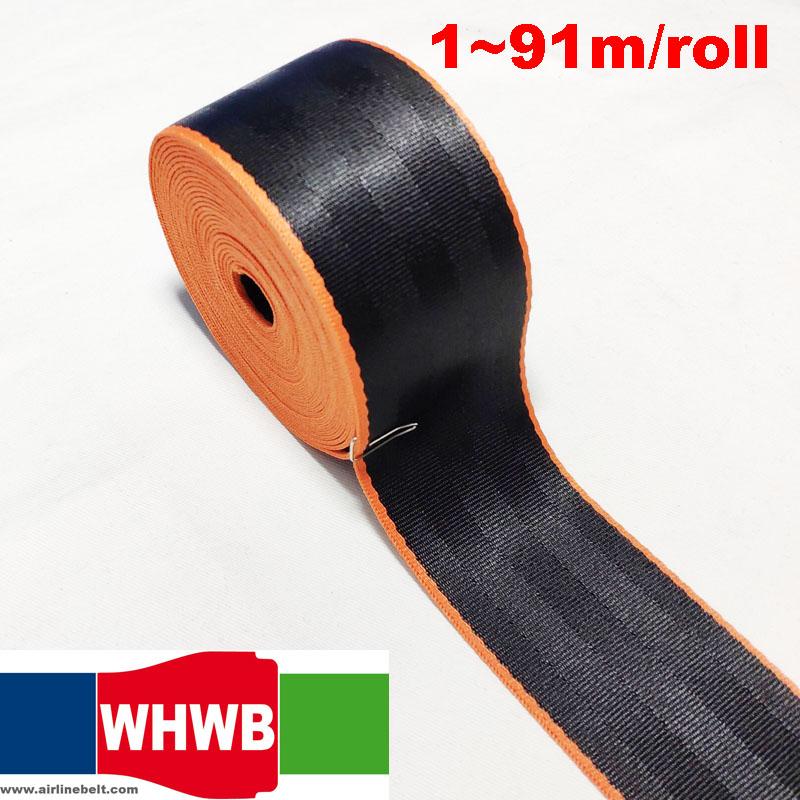 

Safety Belts & Accessories Orange Edges Black Seat Belt Webbing Strap Thicken Racing Cars Seatbelt Stroller Hardness Backpack Fashion Ribbon