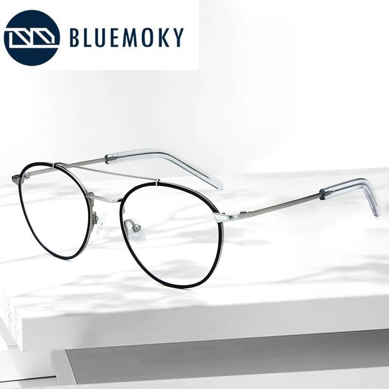 

Fashion Sunglasses Frames BLUEMOKY Pure Titanium Pilot Glasses Frame For Men Retro Myopia Optical Prescription Eyeglasses Women Vintage Eyew