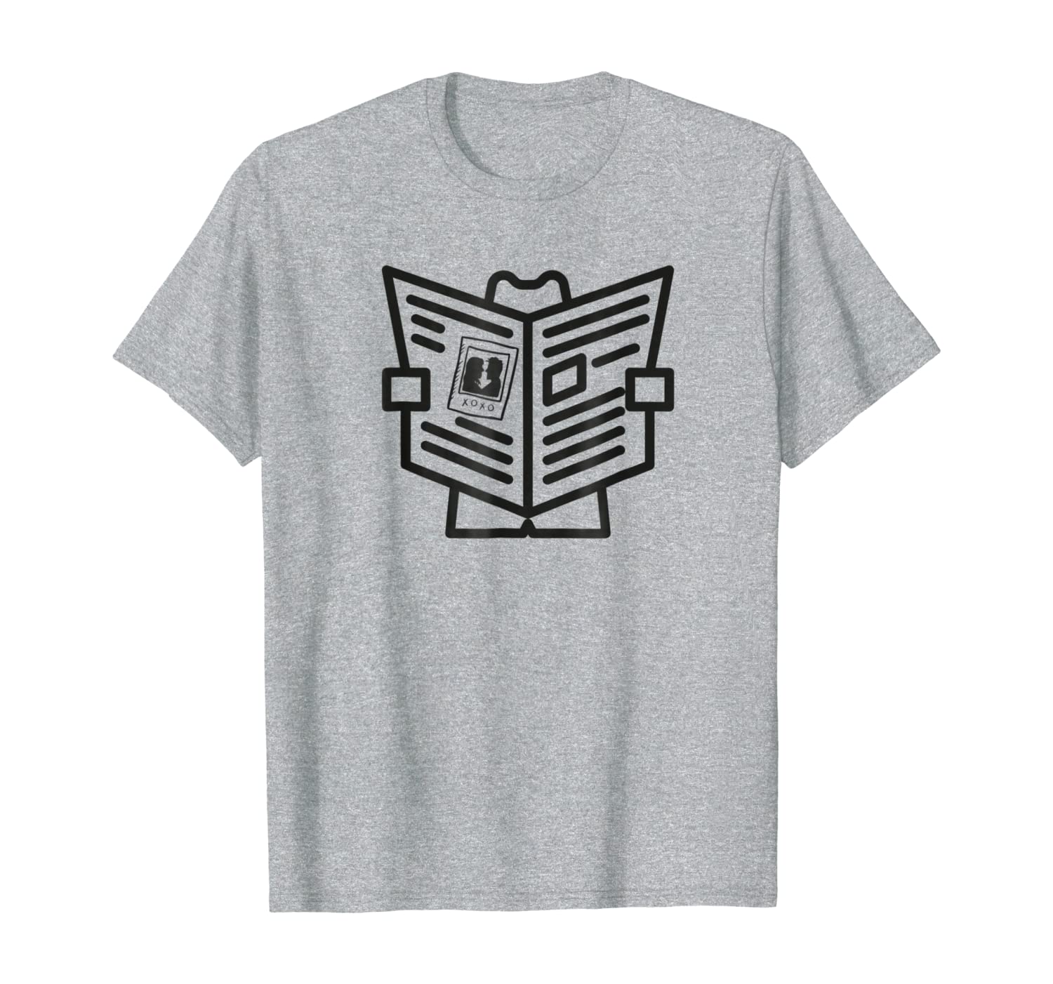 reading newspaper t-shirt-image-702932491