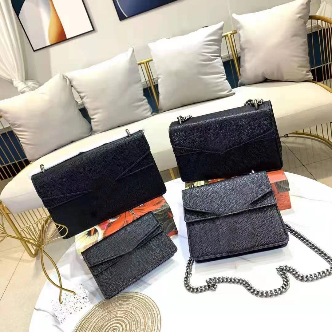 

Fashion Ladies Handbags Women One Shoulder Messenger Bags High Quality Leather Solid Color Wallets Four Sizes 18-20-25-28cm, Not sold separately box