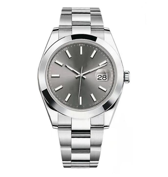

multicolor Men Watch Sapphire Gray Baton datejust daydate 41mm Blue Watch Smooth Mens Automatic Watches Mechanical Watches Oyster 319B, Box