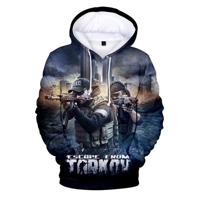 

Women's Hoodies & Sweatshirts 2021 Game Escape From Tarkov 3D Men Women Fashion Classic Personality Tops Kids, Black