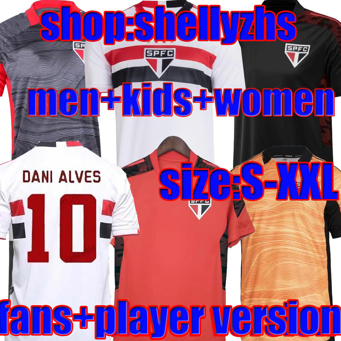 

2021 Sao Paulo soccer jersey DANI ALVES 2022 home third women Luciano Igor Gomes Luan Pablo Reinaldo camisa 21/22 player version GOALKEEPER training football uniform, Red training