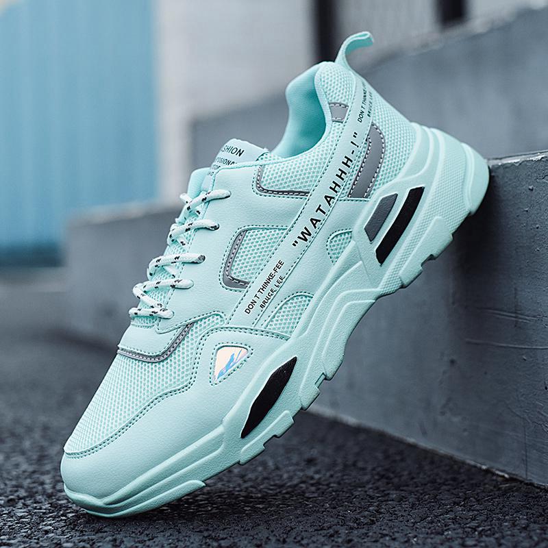 

Newest Arrival Men's running shoes white black beige casual spring summer male students sports sneakers daddy trainers outdoor jogging walking, A1