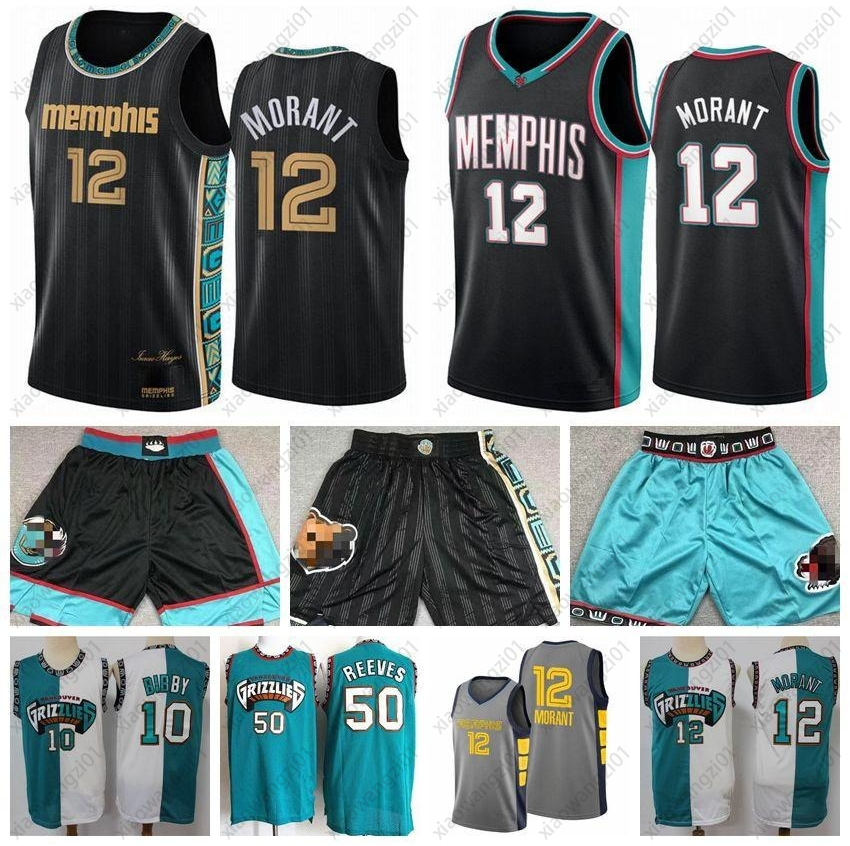 

Ja 12 Morant Basketball Jerseys Men Vintage Mike 10 Bibby Abdur-Rahim 50 Reeves Jersey Vancouver City Shorts Edition