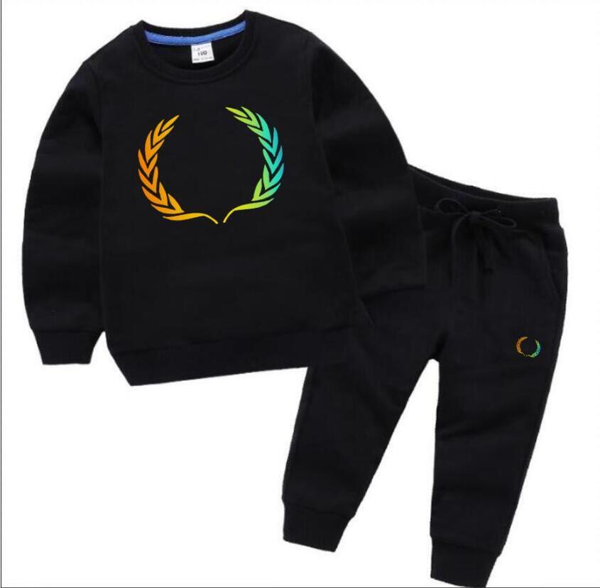 

brand luxury designer baby autumn clothes set kids boy girl long sleeve hoodie and pants 2pcs suits fashion tracksuits outfits, White