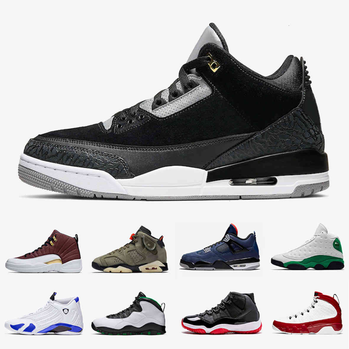 

Reflective Black Cement Mens Basketball shoes 4s Loyal Blue Lucky Green 11s Bred 9s Travis Cactus Jack 6 12s Game Ball Sports sneakers