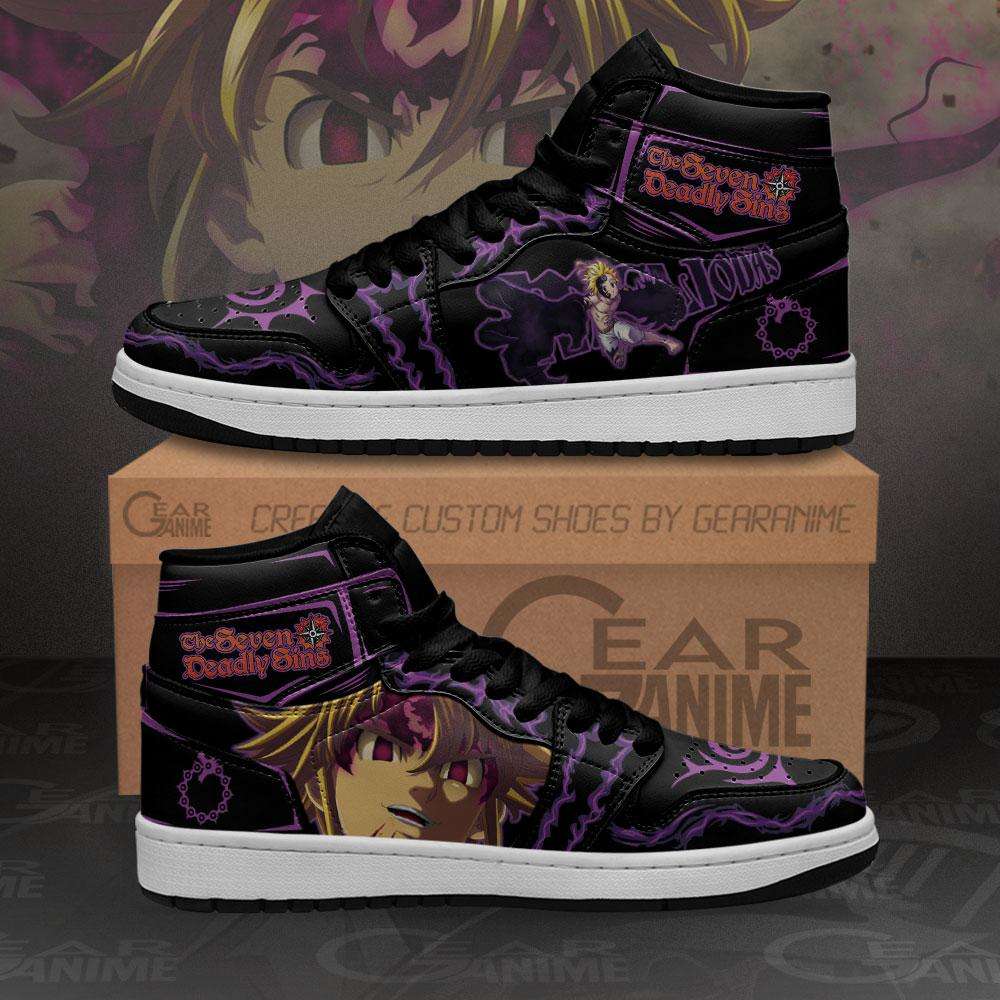 

Customization Meliodas Demon Sneakers Seven Deadly Sins Anime Shoes, Others