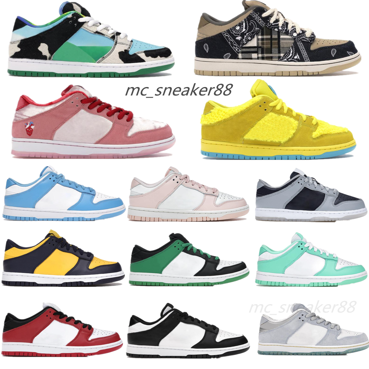 

2021 men women casual shoes Varsity Green Glow Cherry Syracuse UNC Coast Candy Orange Pearl mens sneakers Jogging Walking size 36-45, Dunkshoes