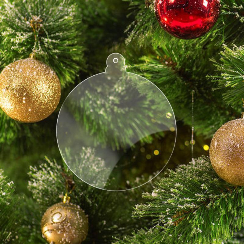 

Christmas Decorations Clear Baubles / Perspex Acrylic DIY Craft Tree Decoration