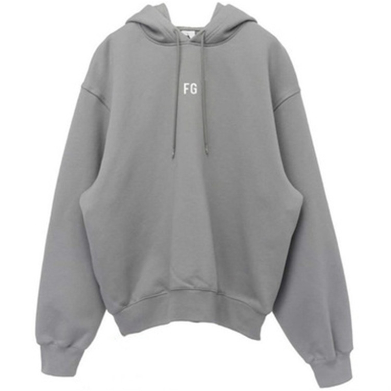 

Muscle men's fog co branded Pullover sports fashion fitness double layer hooded loose fitting clothes, Black light plate