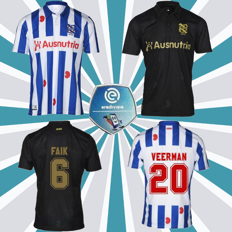 

4XL Heerenveen SC soccer jersey 2020 2021 FC Heerenveen Football shirt Faik Ejuke maillot de foot van Bergen home away camiseta 20 21 kit, Black;yellow