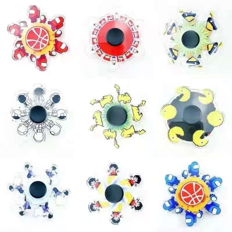 

Finger toys Decompression tops Toys Animation Running Fingertip Gyro Relief Stress 3D Hand Fidget Spinner for Kids Xmas Gifts