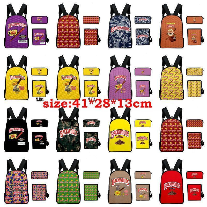 

14styles 3pcs/set 5 Honey Berry Cigars Black Backwoods River Royal Blue School Backpacks Pen Bag jllafQ, Customize