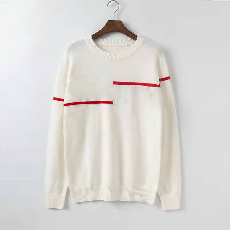 

Luxury Mens Designer Sweaters Hoodies Mens Casual Round Neck Long Sleeve Sweaters Mens Design High Quality Sweatshirt Black Size S-2XL, White