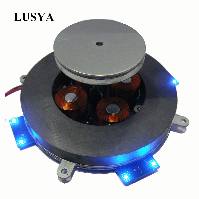 

Magnetic suspension of the analogue core circuit of the Lusya magnetic levitation module with lamps driven I4-001