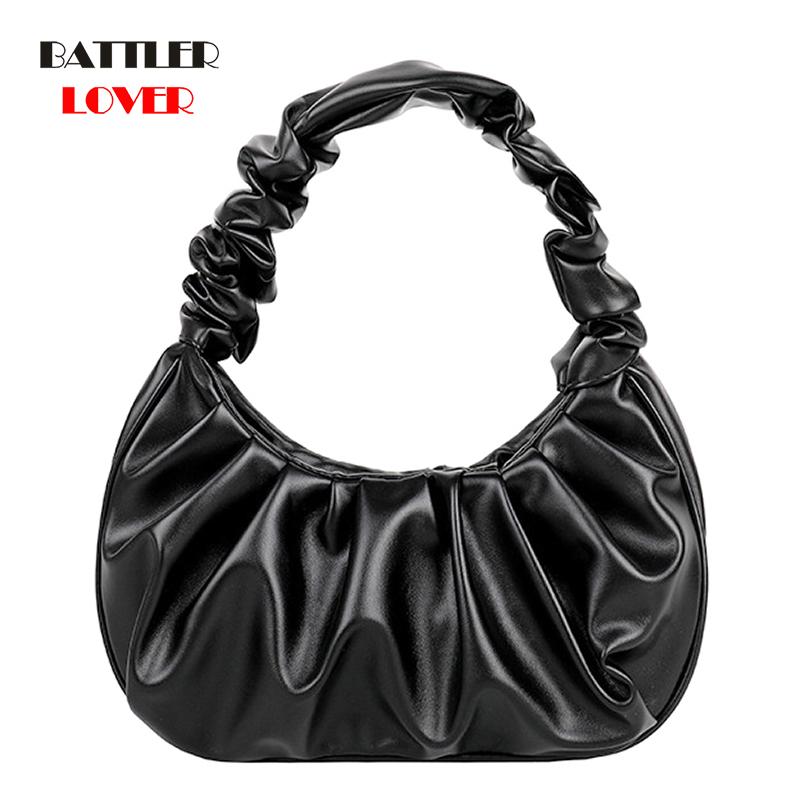 

Evening Bags Summer Pleated Handle For Women 2021 Cloud Design Leisure Armpit Purse Female Shopping Shoulder Bag Ladies Dumpling Handbag, 100 pcs choose this