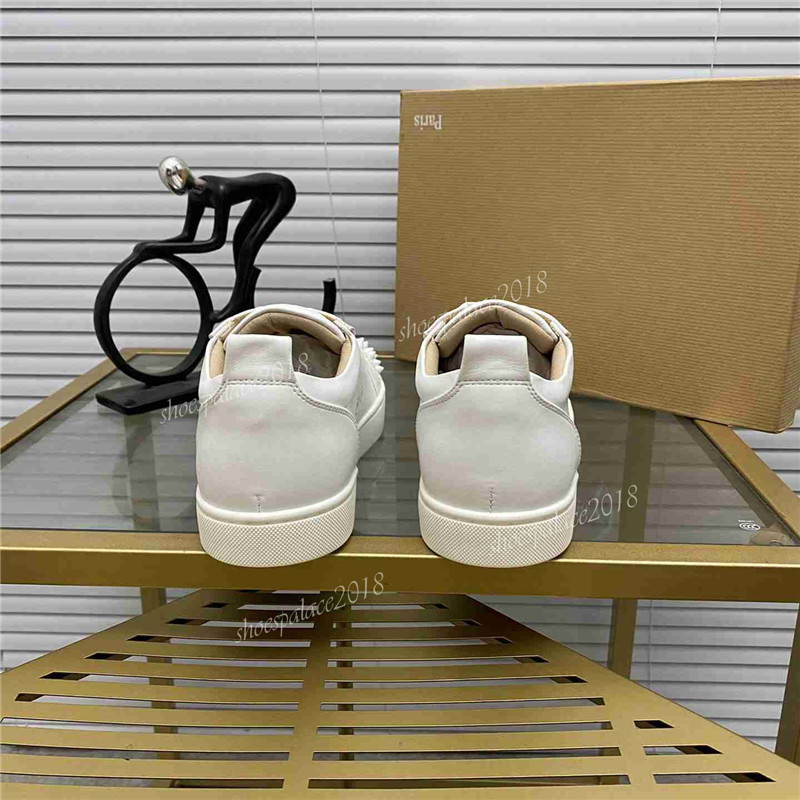 

Red Bottom Casual Shoes Leather Spikes Sneakers Platform Classic Sports Sbvhfhf Low Trainers Mens Womens Chaussures Dress Shoe Scarpes Sports Tennis, Black high cut
