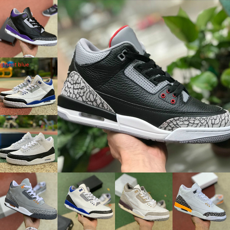 

Jumpman Racer Blue 3 3S Basketball Shoes Mens Varsity Royal Fire Red Pure White Fragment Blue Black Court Purple Knicks Racer A Ma Maniere T