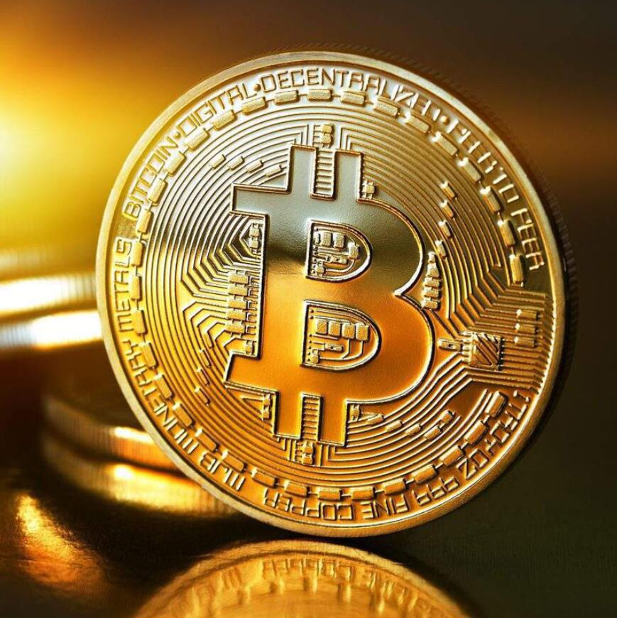 

Creative Souvenir Gold Plated Bitcoin Coin Collectible Great Gift Bit Coin Art Collection Gold Commemorative Coin for best gift