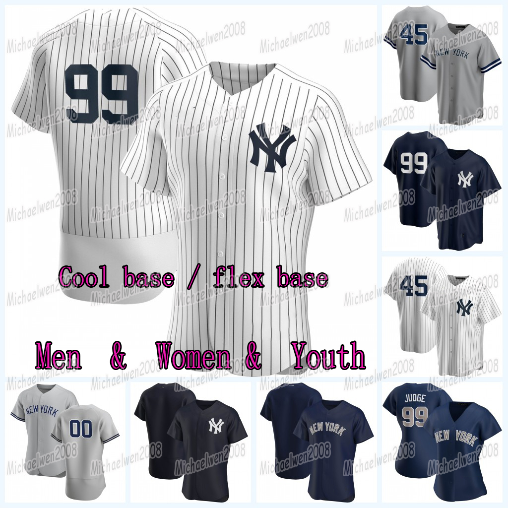 

45 Gerrit Cole New York jersey Luis Cessa Aaron Judge Yankees Mike Ford Gleyber Torres Tyler Wade Giancarlo Stanton Clint Frazier Brett Gardner Gary Sanchez Kluber, Mens felx base navy(+50th patch)