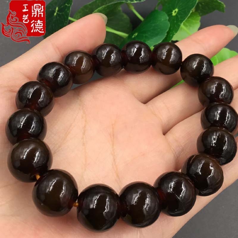 

Turtle shell yellow 14mm 15 bracelets Buddha beads rosary beads exquisite quality and cheap, Black