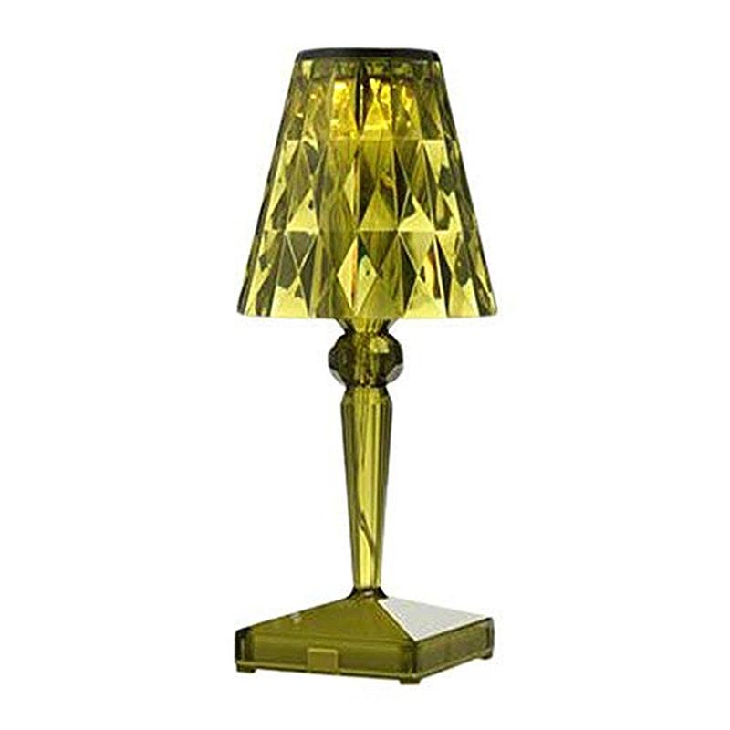 

Night Lights Acrylic Diamond Desktop USB Lamp Transparent Prism Desk Lamps Lighting Decor For Bar Bedroom Living Room Decoration