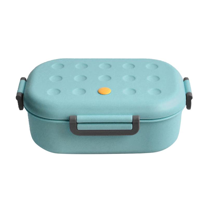 

dinnerware sets student lunch box silicone vent plug compartment separation plastic storage container packed small boxes