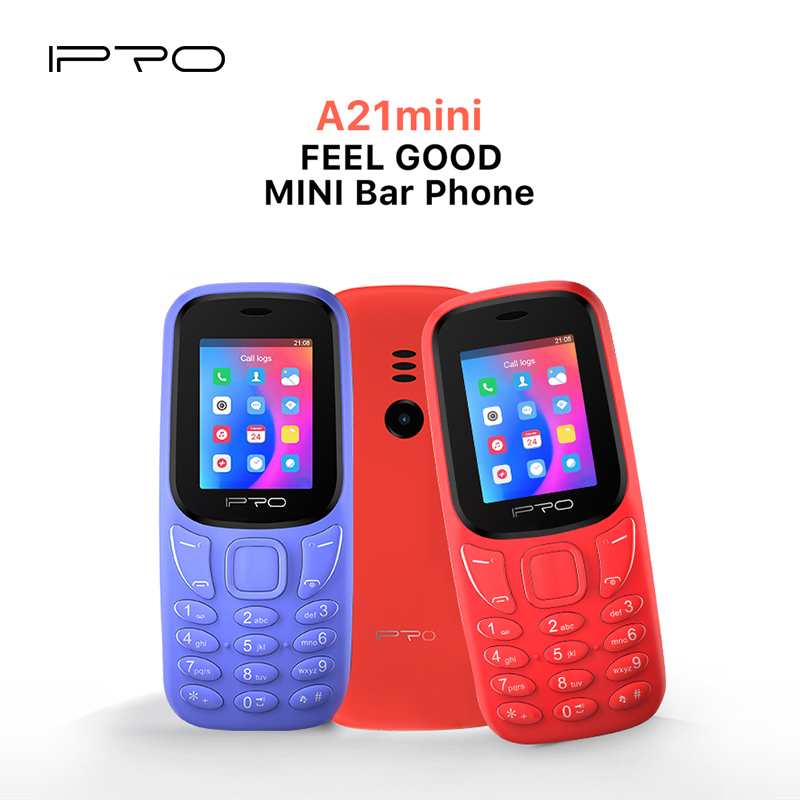 

IPRO A21 Mini Bar 1.77'' Feature Mobile Phone 600mAh TF UP to 16GB Original Manufacturer Supply Unlocked Destaque Cellphone