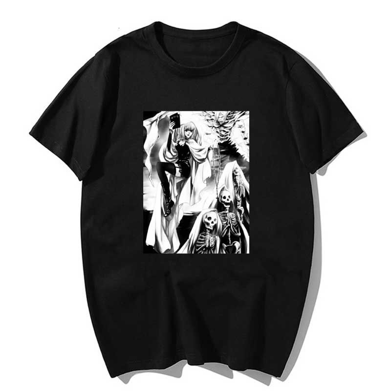 

Death Note Misa Amane T Men Kawaii Tops Cartoon T-shirt Karate Graphic Tees Fashion Tee Unisex Harajuku Shirt Male