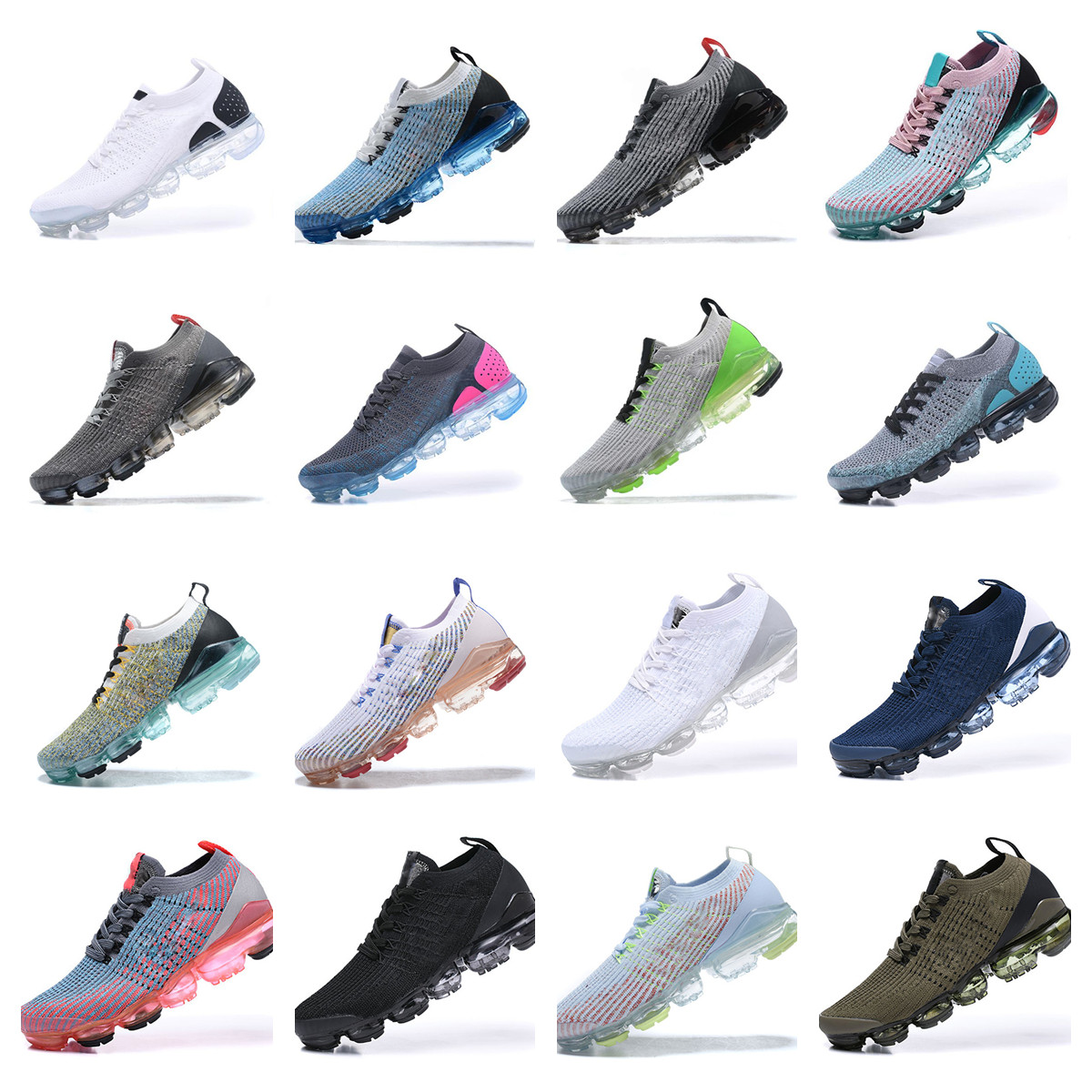 

Mens Running Shoes Fly knit FK 3.0 2.0 Oreo Black Pink Purple Multi-color Triple White South Beach Desert Sand Vivid Sunset Tint Women Trainer, 31