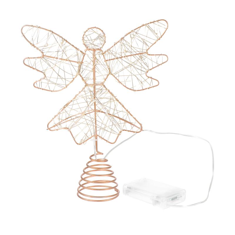 

Christmas Decorations 1pc Creative Xmas Tree Adornment Glowing Topper Star Lamp Treetop Decor Golden