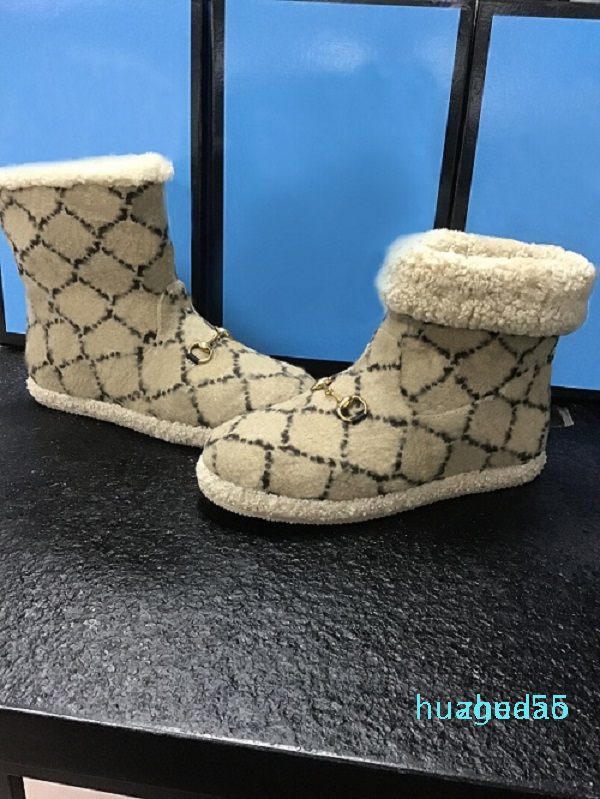 

designer 2021 Fashion Womens Boots Womens ankle boot with Horsebit Black Work Boots Ankle Boot black red Lady Winter Shoes size 35-41, 01