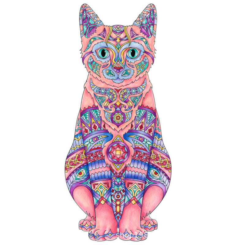 

Irregular three-dimensional toy with special-shaped wooden and animal shape puzzle