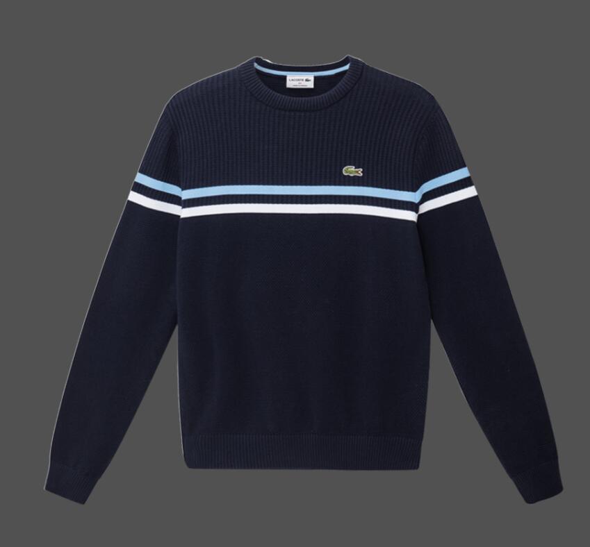 

new high quality mile wile brand men's twist sweater knit cotton jumper pullover Small horse game, White;black