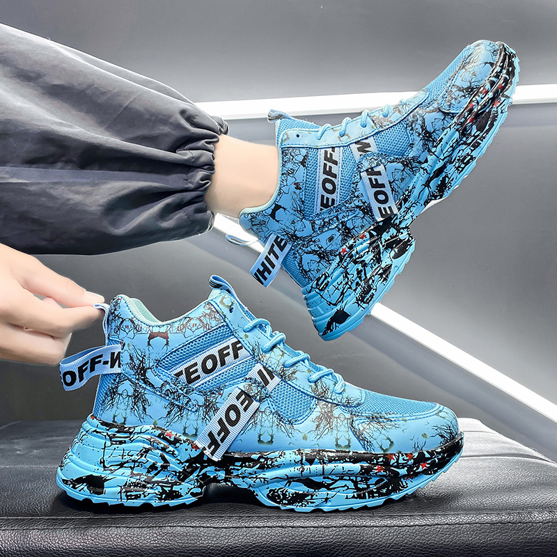 

mens womens running shoes black white blue green gray -35 graffiti comfortable breathable fashion trainers sports sneakers outdoor size 39-4