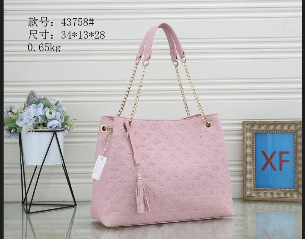 

new 1-30 LV LOUIS 1 VITTON 2020 Brand Top quality Women handbag leather 27cm Leather shopping handbag shoulder bag tote purse, Red;black