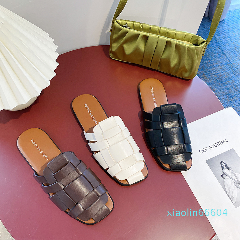 

2021 summer new fashion sandals slippers for women, Black