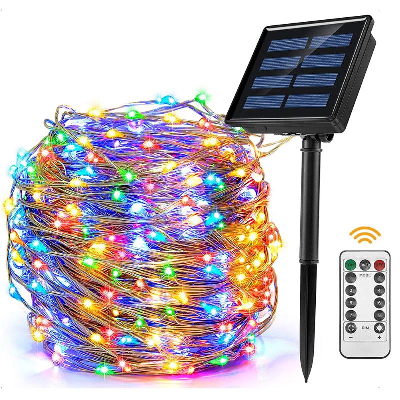 

Strips 22M LED Strip Remote Control Solar String Lights Outdoor Waterproof Lamp For Garden Decor Light Bedroom Christmas