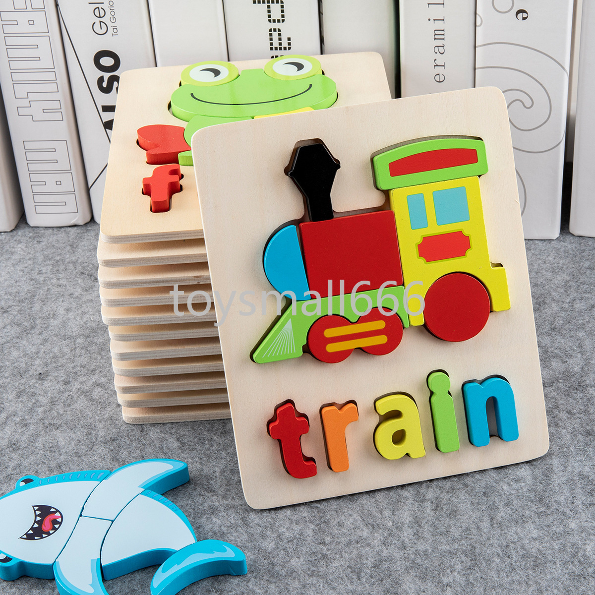 

Children's Wooden Letter Alphabet Educational Puzzles Toys Alphabet Teaching Puzzles for 3-7 Kids FY6029