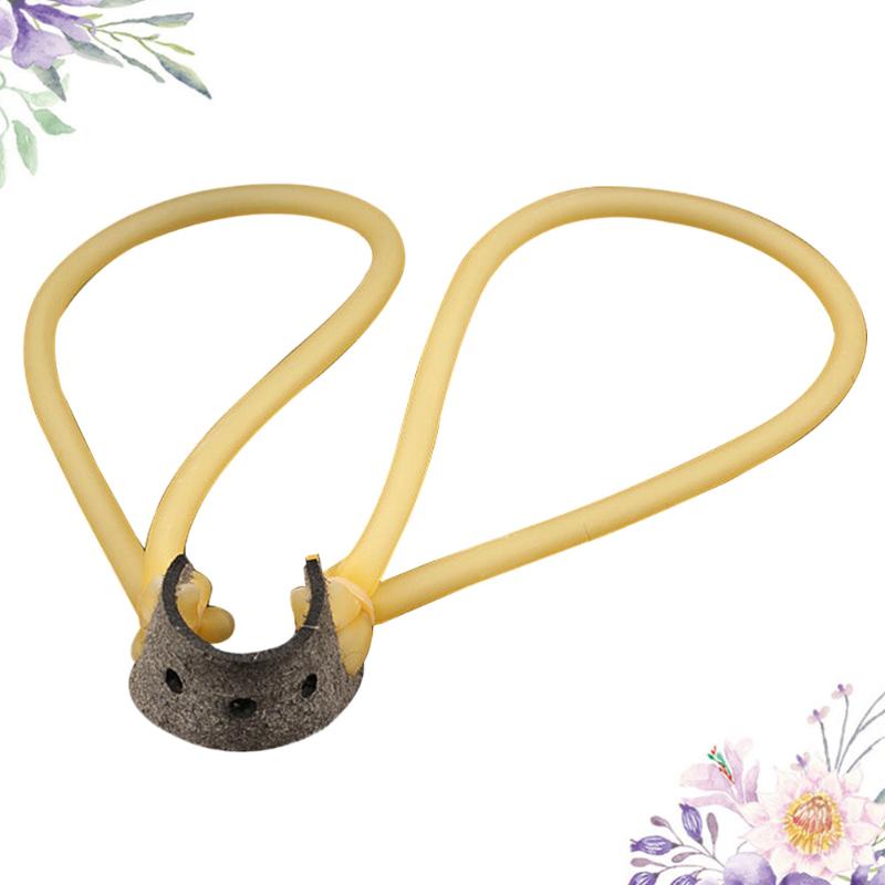 

10pcs Natural Latex Rubber Hose Elastic Slings Band Replacement For Catapult (Yellow) Resistance Bands