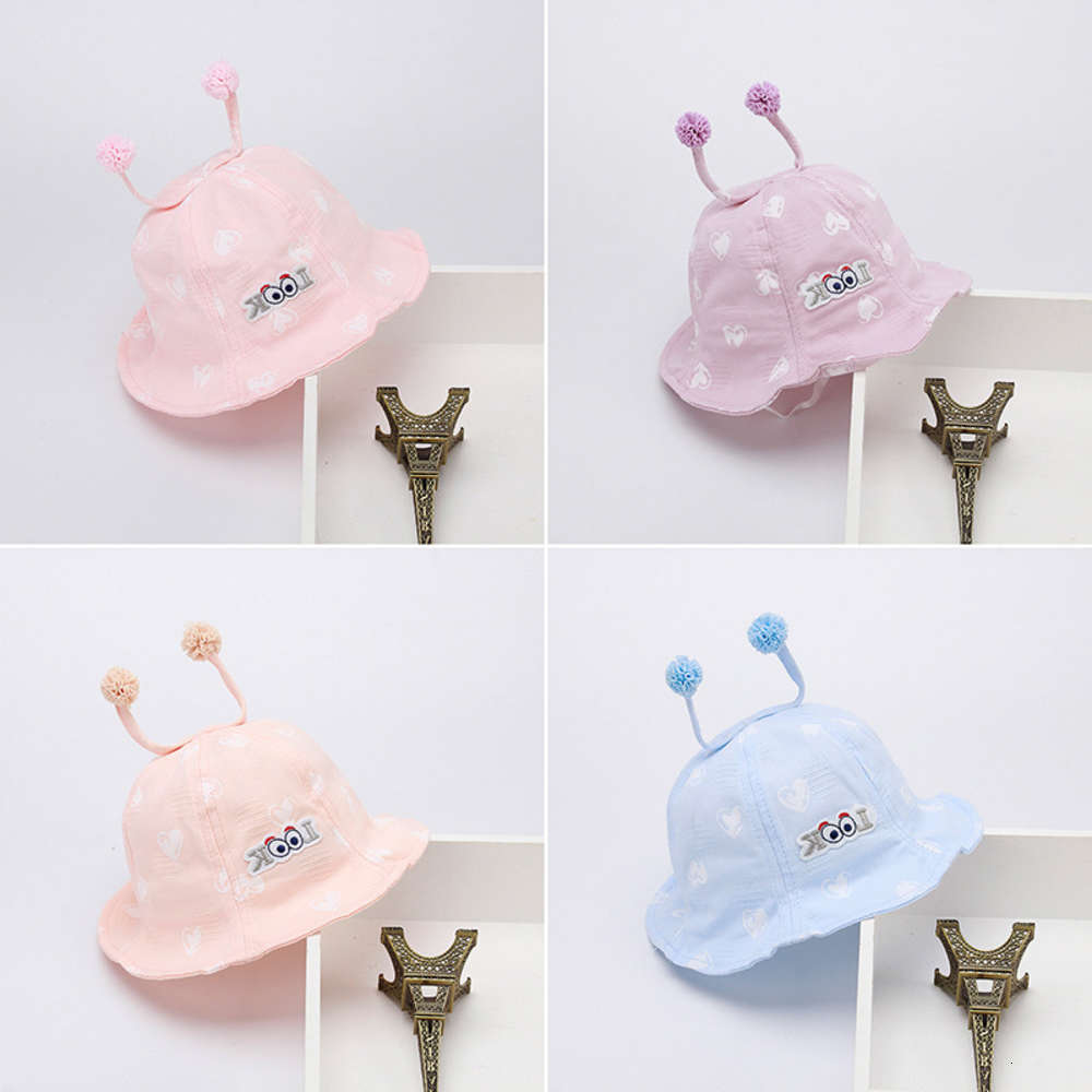

Sun hat for children Baby spring and autumn boys sunscreen children fisherman's Hat fashion girls thin super cute princess, Yellow