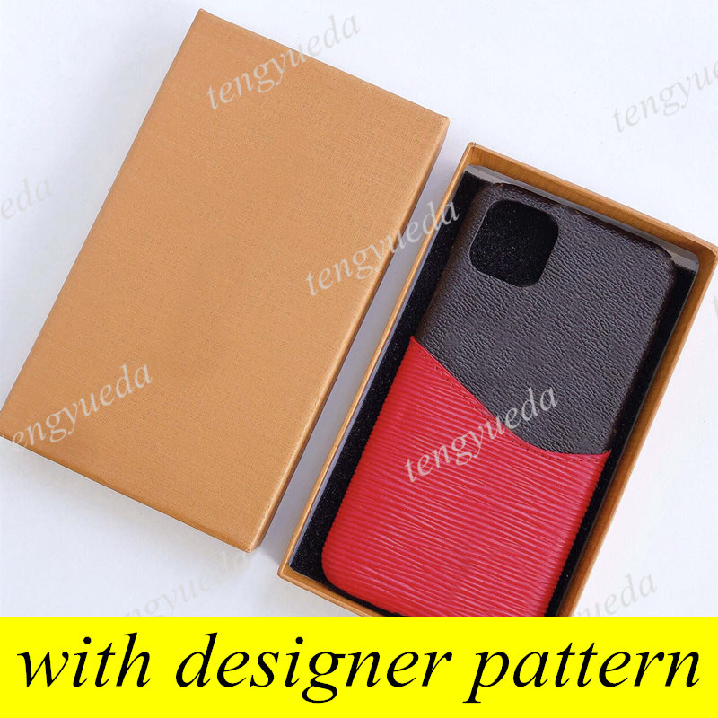

Fashion Designer Phone Cases for iPhone 14 14pro 14max 13 13pro 12 11 pro max Xs XR Xsmax Leather Card Holder Cellphone Cover with Samsung Note20 S22 ultra S21 plus, L4-red
