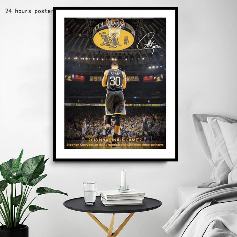 

Paintings Curry Finals Three Points Record Night Decorative Painting Po Poster Print Canvas Home Decor