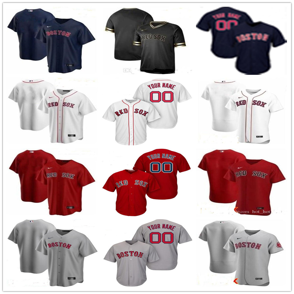 

Custom Mens Women Kid Wade Boggs David Price Nathan Eovaldi Barnes David Ortiz Jose Peraza Michael Chavis Chris Sale Rafael Devers Jerseys, Black