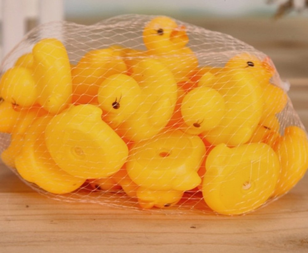

A small bag of 20 children's swimming ducks play with enamel