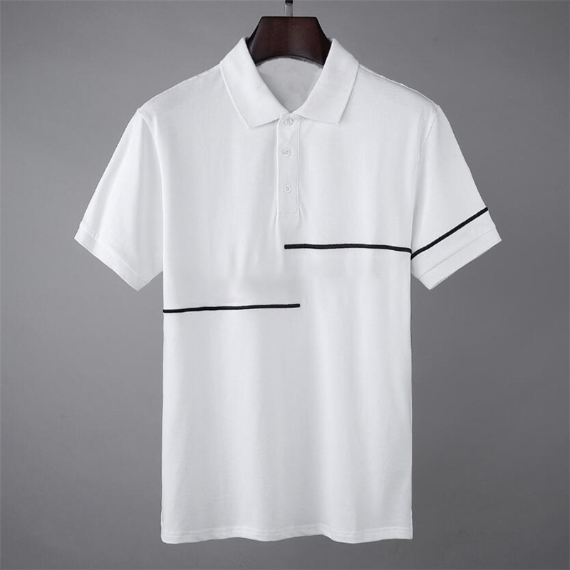 

2021 tee Men's Polos Brand Design shirt Summer Street Wear Europe Fashion Men High Quality Cotton Tshirt Casual Short Sleeve #6807, White;black